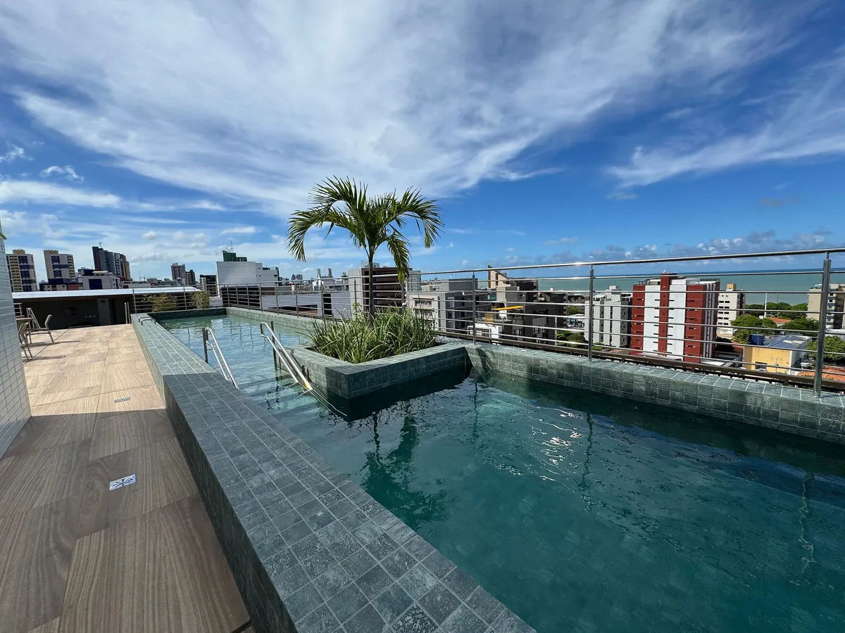 Foto de Apto com quarto e sala super varanda e vista AH705